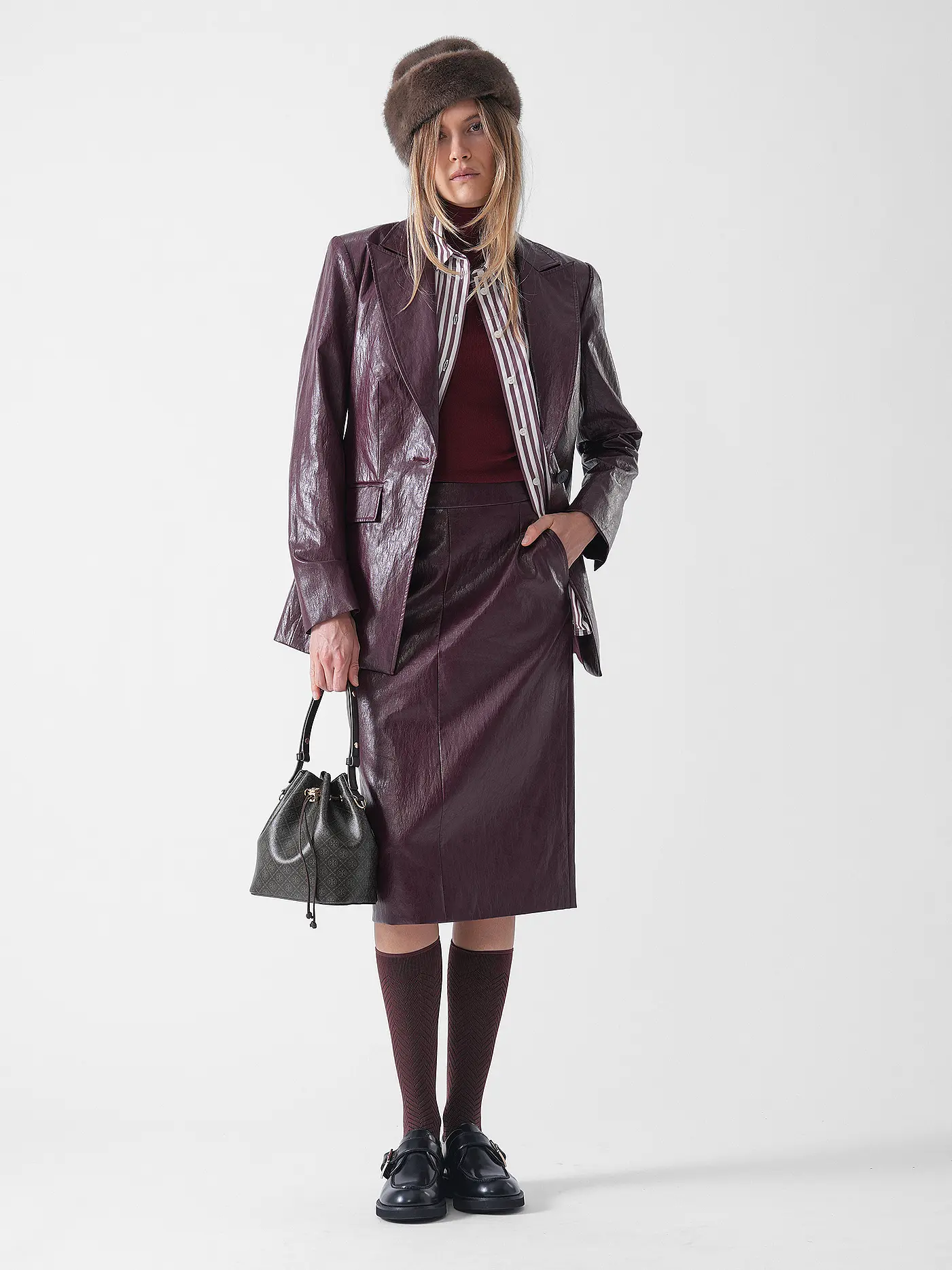 RIANI | Blazer in Lederoptik | 